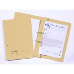 Exacompta Guildhall Heavyweight Transfer Spiral Pocket File Foolscap Yellow (Pack of 25) 211/6003 GH23036