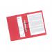 The Guildhall Transfer and Pocket Transfer Files are a vibrant shade of red. The files are spiral bound for durability and have pockets to keep your documents secure. Each pack contains 25 heavyweight files.