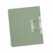 In the photo, the Exacompta Guildhall heavy-duty transfer spiral file is shown in a vibrant green color. Its spiral design allows for easy flipping through pages, while the heavyweight 420gsm material provides durability. Labels and pockets are visible on the cover, demonstrating its organizational capabilities. The file comes in a pack of 25, making it a practical choice for large projects.