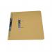 This photo shows a pack of 25 Exacompta Guildhall Heavyweight Transfer Spiral Files in yellow. The sturdy 420gsm files feature a pocket and spiral transfer design, allowing for easy organization and retrieval of important documents. Perfect for keeping your files neat and organized in any office setting.