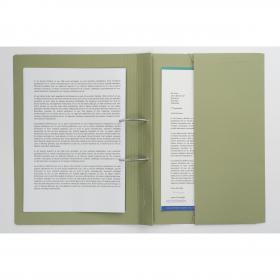 Exacompta Guildhall Right Hand Transfer Spiral Pocket File Foolscap Green (Pack of 25) 211/90662Z GH25486