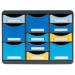 Exacompta Bee Blue Store Box Recycled 11 Drawers Assorted GH31372