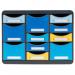 Exacompta Bee Blue Store Box Recycled 11 Drawers Assorted 3137202D GH31372