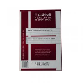 Exacompta Guildhall Headliner 6 Cash Column Account Book 38/6 1147 GH386