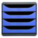 Exacompta Iderama Big Box 4 Drawer Set Blue 310779D GH42114