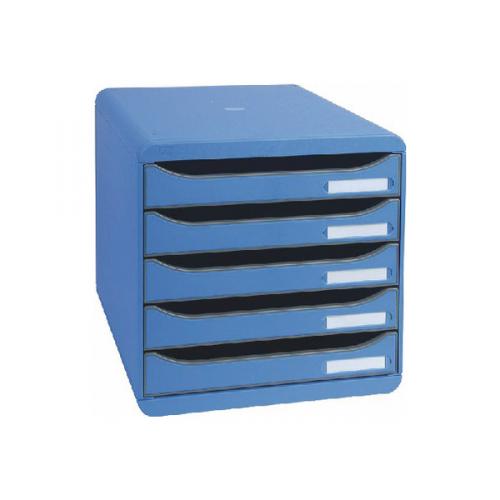 Exacompta Big Box Plus 5 Drawer Set Blue Comes With Label Gh42177
