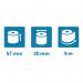 Exacompta Safe Contact Credit Card Receipt Roll 57mmx30mmx9m (Pack of 20) 43942E GH43942