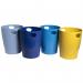 Exacompta Bee Blue Ecobin Recycled 15 Litres Assorted (Pack of 8) GH45302