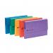 This picture shows a pack of 25 Exacompta Europa Pocket Wallets in assorted colors. The wallets are A3 size and feature a durable document wallet design. Perfect for organizing and protecting important papers and documents.