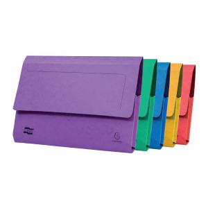 Exacompta Europa Pocket Wallet Foolscap Assorted A Pack of 25 4790