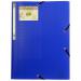Exacompta Forever Elasticated 3 Flap Folder Blue (Pack of 15) 551572E
