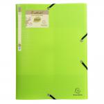 Exacompta Forever Elasticated 3 Flap Folder Lime (Pack of 15) 551573E GH51573