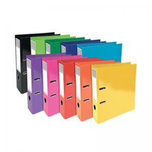 Exacompta Iderama 70mm Lever Arch File A4 Assorted Pack of 10 53629E