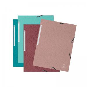 Exacompta Skandi Elasticated 3 Flap File A4 Assorted Pack of 4 55270E