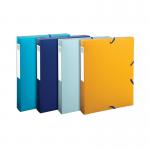 Exacompta Bee Blue Box File 40mm Spine PP A4 Assorted (Pack of 8) 59140E GH59140