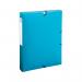 Exacompta Bee Blue Box File 40mm Spine PP A4 Assorted (Pack of 8) 59140E GH59140