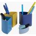 Exacompta Bee Blue The Quarter Desk Tidy Recycled Assorted (Pack of 3) GH68202