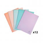 Exacompta Aquarel Display Book 40 Pockets A4 Assorted (Pack of 12) 88460E GH88460