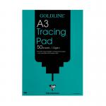 Clairefontaine Goldline Heavyweight Tracing Pad 112gsm 50 Sheets A3 GPT3A3 GH94508