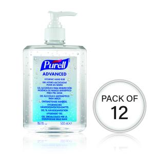 Purell Advanced Hygienic Hand Rub 500ml Pack of 12 9268-12-EEU00