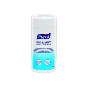 Purell HandSurface Antimicrobial Wipes Tub Pack of 100 92100-12-EEU