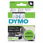 Dymo 40914 D1 9mm x 7m Blue on White Tape 10071J