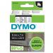 Dymo 43610 D1 6mm x 7m Black on Clear Tape 10080J