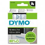 Dymo 45011 D1 12mm x 7m Blue on Clear Tape 10084J