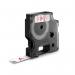 Dymo 45015 D1 12mm x 7m Red on White Tape 10088J