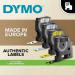 Dymo 45015 D1 12mm x 7m Red on White Tape 10088J