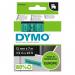 Dymo 45019 D1 12mm x 7m Black on Green Tape 10092J