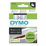 Dymo 45804 19mm x 7m Blue on White Tape 10101J