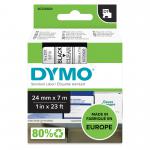 Dymo 53710 24mm x 7m Black on Clear Tape 10111J