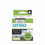 Dymo 53710 24mm x 7m Black on Clear Tape 10111J