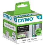 Dymo 99018 38mm x 190mm Small Lever Arch Labels Black on White 10185J