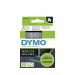 Dymo 45020 D1 12mm x 7m White on Clear T