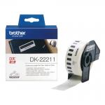 Brother DK22211 White Film Tape 11116J