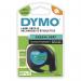 Dymo 91204 12mm x 4m Black On Green Plas