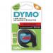 Dymo 91203 12mmx4m Black On Red Plastic 