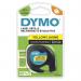 Dymo 91202 12mmx4m Black On Yellow Plast