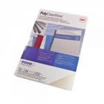 GBC PolyClearView Binding Covers 300 Micron A4 Frosted 100 Pk