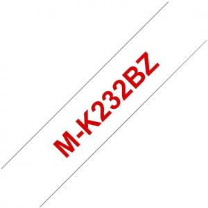 Photos - Other Consumables Brother MK232BZ Red on White 8M x 12mm Plastic Tape 12644J 