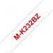 Brother MK232BZ Red on White 8M x 12mm Plastic Tape 12644J