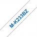 Brother MK233BZ Blue on White 8M x 12mm Plastic Tape 12645J