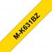 Brother MK631BZ Black on Yellow 8M x 12mm Plastic Tape 12649J