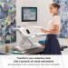 Fellowes 0009901 Lotus Sit Stand Workstation - White 27878J