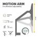 Fellowes 8043301 Platinum Series Single Monitor Arm 28825J