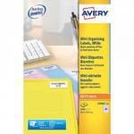 Avery L7654-25 Mini Multipurpose Labels 25 sheets - 40 Labels per Sheet