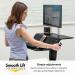 Fellowes 8081501 Lotus RT Single Sit-Stand Workstation Black 29733J