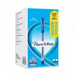 Paper Mate 2084374 Ball Point Capped Stick Grip Blue Box of 50